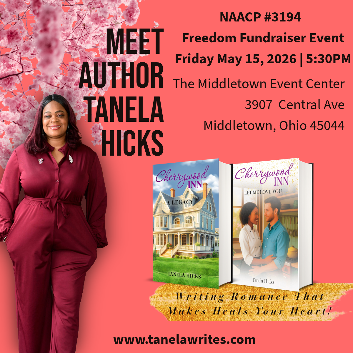 NAACP Event Flyer- Image of Tanela Hicks