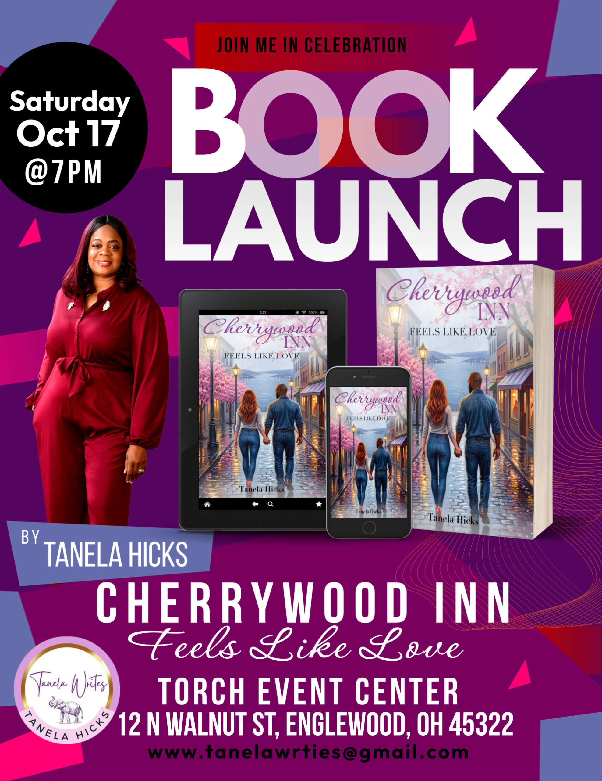 Cherrywood Inn Feels Like Love Book Launch Party Details 10.17.2026 7pm